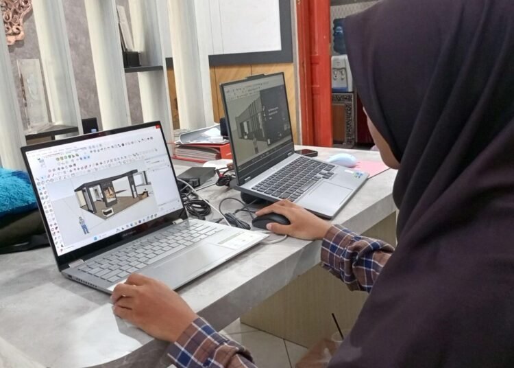 Mahasiswi Desain Interior Kembangkan Kompetensi Lewat Program Magang MBKM 46 magang