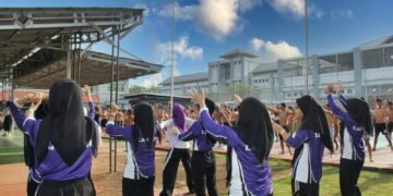 Senam Bersama Warga Binaan, Lapas Bengkulu Bangun Kebugaran dan Kebersamaan 34 Lapas Bengkulu, Pemasyarakatan, Warga Binaan, Pembinaan Jasmani, Senam Bersama, Kemenaker, Peserta Magang, Pemasyarakatan Humanis