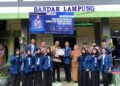 KKN MBKM FKIP Unila Hadirkan Polresta Bandar Lampung dalam Upacara dan Sosialisasi Pencegahan Kenakalan Remaja di SMK Palapa Bandar Lampung 62 1 1