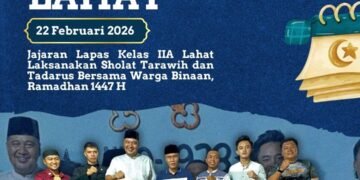 Syiar Ramadhan Menggema di Lapas Kelas IIA Lahat, Tarawih dan Tadarus Pererat Kebersamaan 29 tarawih 2026 Lp Lahat