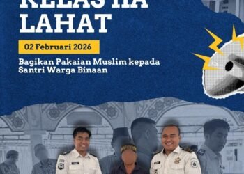 Pembagian Baju Muslim Lapas Lahat1