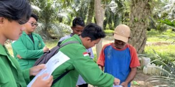 Proses distribusi pupuk subsidi jenis Urea bagi petani di Gampong Pulo Iboih, Kecamatan Kuta Makmur, Kabupaten Aceh Utara. Sumber: DOK.HIMAGRI FP UNIMAL
