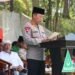 Kapolri Jendral Listyo Sigit Prabowo ketika memberikan sambutan dalam apel siang ribuan anggota Banser di SPN Selopramioro Bantul Yogyakarta (istimewa)