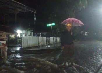 Meluapnya Air di Doi-Doi, Polisi Barru Imbau Pengendara Tetap Waspada