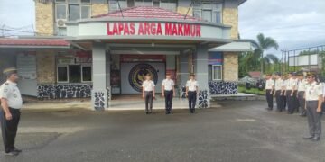 Perkuat Disiplin dan Komitmen Pegawai, Lapas Arga Makmur Laksanakan Apel Pagi 28 WhatsApp Image 2026 02 02 at 08.40.34 1