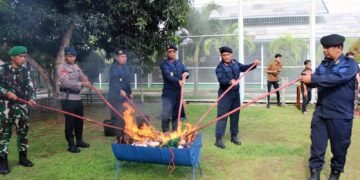 Lapas Bengkulu, Ditjenpas Bengkulu, Razia Lapas, Pemusnahan Barang Terlarang, Apel Siaga, Keamanan Lapas, Pemasyarakatan