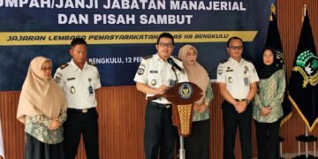 Lapas Bengkulu, Kalapas Bengkulu, Julianto Budhi Prasetyono, Pisah Sambut Pejabat, Rotasi Jabatan, ASN Pemasyarakatan, Kanwil Ditjenpas Bengkulu, Dharma Wanita Persatuan, UPT Pemasyarakatan, Kemenimipas