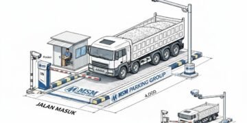 palang parkir akses industri