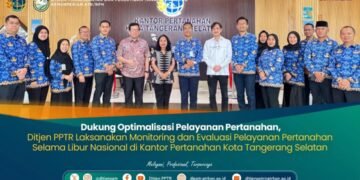 Dukung Optimalisasi Pelayanan Pertanahan, Ditjen PPTR Laksanakan Monitoring dan Evaluasi Pelayanan Pertanahan Selama Libur Nasional di Kantor Pertanahan Kota Tangerang Selatan