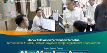 Monev Pelayanan Pertanahan Terbatas, Kementerian ATR/BPN Pastikan Layanan Tetap Berjalan Saat Libur Nasional