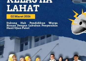 Sinergi dengan SPNF SKB, Lapas Lahat Serahkan Berkas Hasil Ujian Warga Binaan dan Terima Rapor 46 71