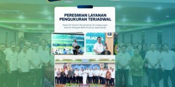 Peresmian Layanan Pengukuran Terjadwal pada 22 Kantor Pertanahan di Lingkungan Kantor Wilayah BPN Provinsi Jawa Barat