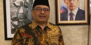 Wakil sekretaris jenderal PRSI, Muhamad Ied saat menyampaikan terkait program Robotika untuk Negeri.