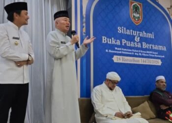 Ketua DPW PRSI Kalimantan Selatan, Habib Fathurrachman Bahasyim, saat menghadiri undangan buka puasa bersama Wakil Gubernur Kalimantan Selatan di Rumah Dinas Wagub, Banjarmasin, Minggu (8/3/2026).