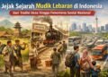 Mudik lebaran dari masa ke masa di Indonesia (Ilustrasi Yusuf)