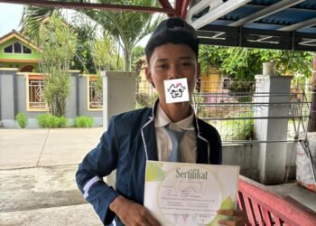 Ival Rabani, siswa SMAN 1 Patokbeusi yang dikenal memiliki performa konsisten dalam permainan PUBG Mobile.