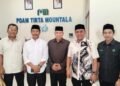 Dewan Pengawas Abu lis ( paling kanan) bersama Bupati Aceh Besar Syeh Muharram Idris , Wakil Bupati Syukri A Djalil, Plt Dirut Perumda Tirta Mountala Ir Yusmadi