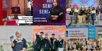 Ninda Nabila Fauziah dikenal sebagai mahasiswi yang aktif mengikuti berbagai organisasi sejak awal perkuliahan serta terlibat dalam beragam kegiatan kepemimpinan dan pengembangan diri di lingkungan kampus.