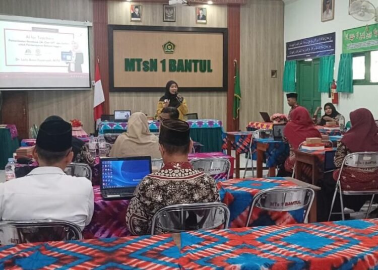 Guru Bahasa Inggris MTs N 4 Bantul Ikuti Worshop, Bertema Pemanfaatan AI dalam Pembelajaran 46 MGMP B Ing 1 1 1170x650 1