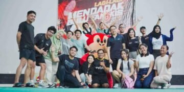 Tim NIEC di event Lagi-Lagi Mendadak Bulutangkis