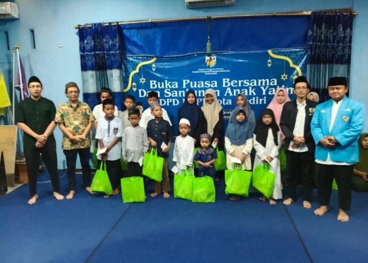 DPD KNPI Kota Kediri Santuni Puluhan Anak Yatim di Bulan Ramadan