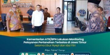 Kementerian ATR/BPN Lakukan Monitoring Pelayanan Pertanahan Terbatas di Jawa Timur Selama Libur Nyepi dan Idul Fitri