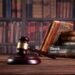 law office, lawbooks and wooden judge's gavel Law concept