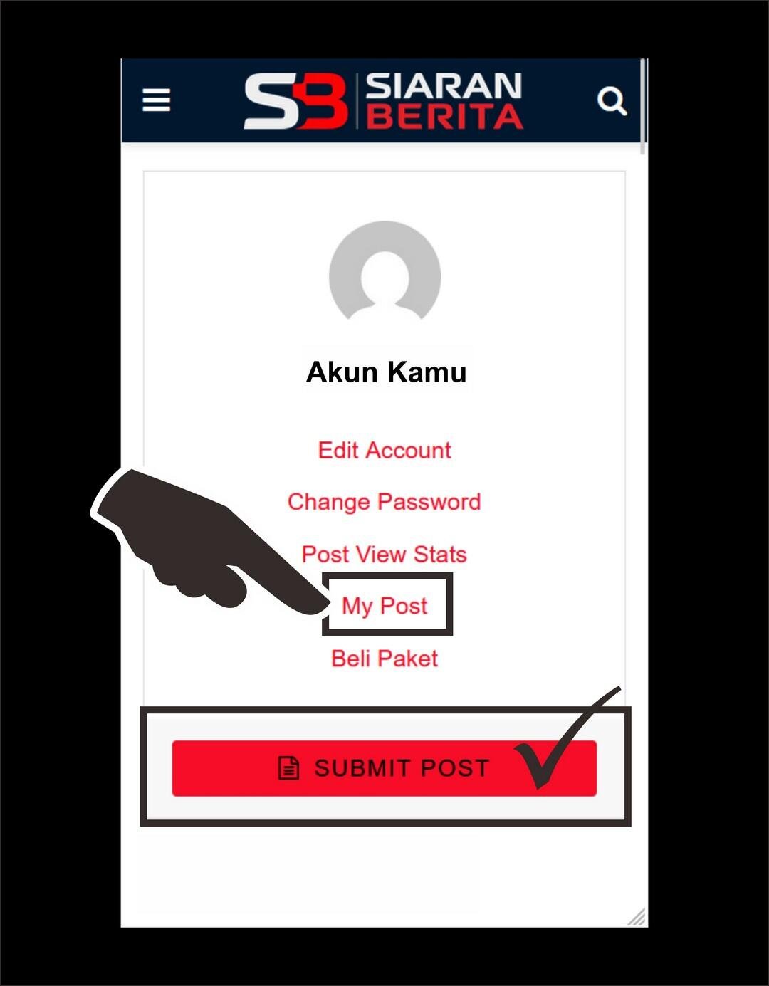 Apabila pemesanan kamu sudah disetujui silahkan klik tombol "My Post" untuk melihat berpa jumlah kuota tulisan yang tersisa dan dapat kamu gunakan. Paket Gratis mendapatkan kuota tulisan sejumlah 1 (satu) tulisan dan tidak bisa di beli ulang. Untuk mendapatkan kuota tulisan silahkan beli paket lainnya.