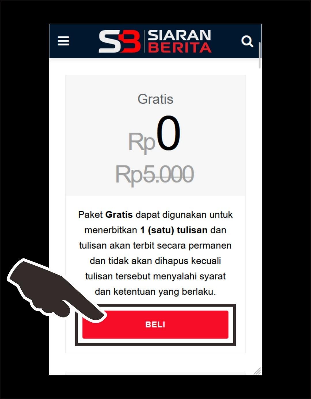 Cara Post di Siaran Berita 0006