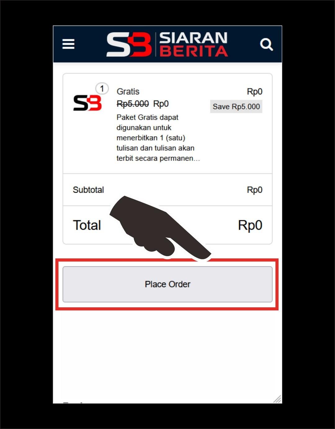 Cara Post di Siaran Berita 0008