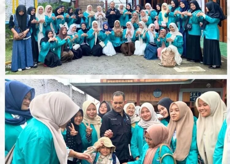 Dokumentasi Foto Kunjungan Mahasiswi PIAUD IAIN Takengon ke Sekolah Alam Perluas Wawasan Pembelajaran Alam Bebas(Sumber: Dock Pribadi)