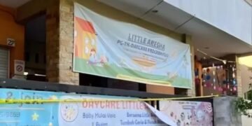 Daycare Little Aresha di Yogyakarta yang telah disegel polisi (Yusuf)