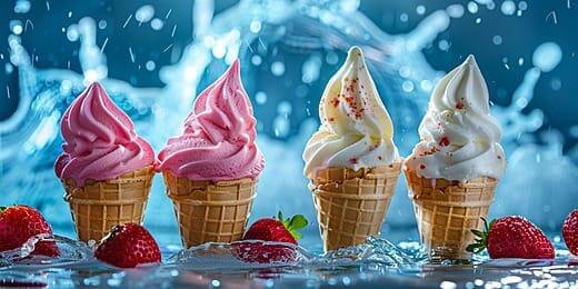Gambar 1. Es krim dengan tekstur lembut yang dipengaruhi oleh karagenan
Sumber : https://id.pngtree.com/free-backgrounds-photos/es-krim-yang-semarak-pictures