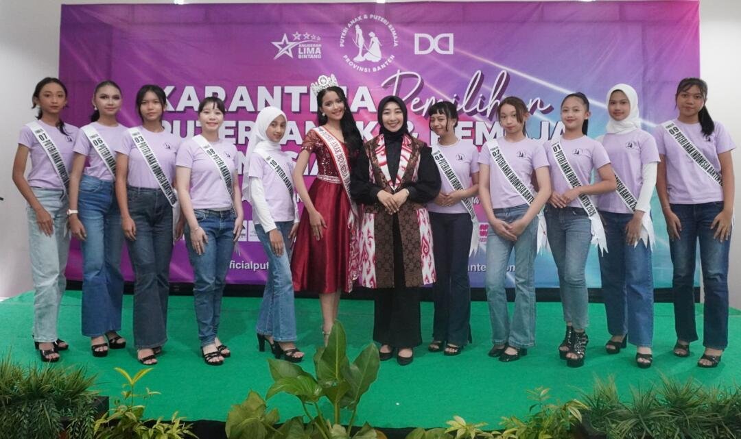 Karantina Sashing Ceremony Puteri Anak dan Remaja Indonesia Banten