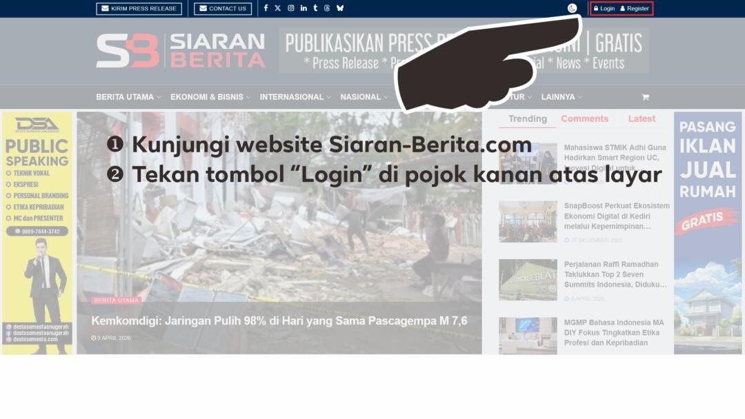 Cara Menerbitkan Berita, Opini dan Tulisan di Siaran Berita