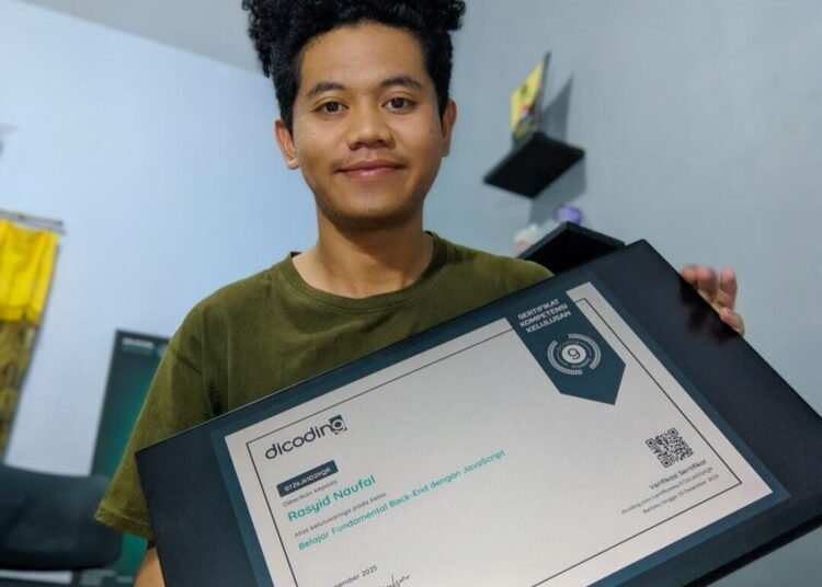 Rasyid Naufal Saputra Lolos Program Studi Independen Asah led by Dicoding in Association with Accenture 2025 46 RASYID