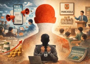 Ilustrasi Disrupsi Digital dalam Pendidikan (Sumber: Ilustrasi Penulis)