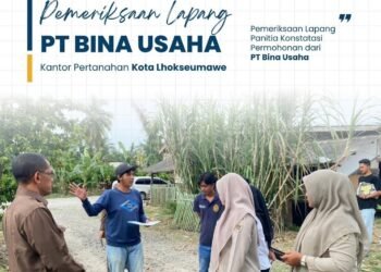 Pemeriksaan Lapang Panitia Konstansi Digelar, Kantor Pertanahan Lhokseumawe Turun Langsung ke Alue Lim 46 SnapInsta.to 672382626 18105280514503782 4455141933832727768 n