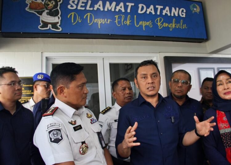 Lapas Bengkulu, Komisi XIII DPR RI, Kunjungan DPR, Dapur Elok, Pemasyarakatan, Pelayanan Publik, Warga Binaan, Reformasi Pemasyarakatan, Willy Aditya, Wartelsuspas