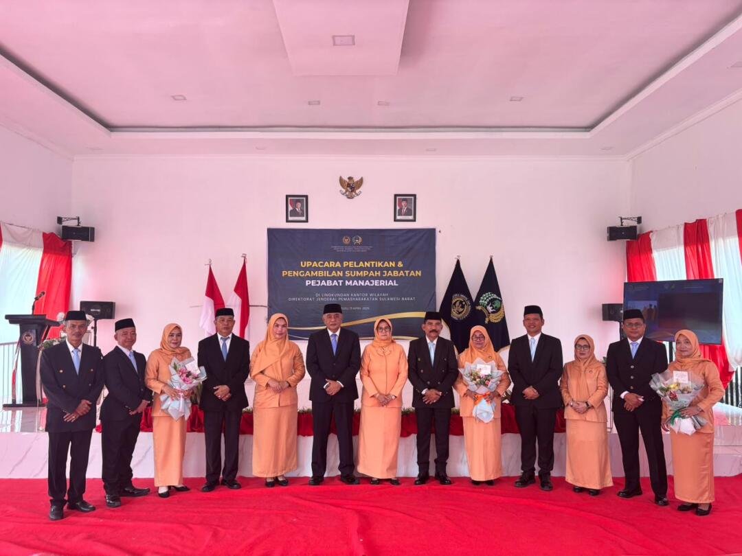 Rotasi Strategis Pemasyarakatan Sulbar! Kakanwil Lantik Pejabat Baru, Siap Gas Kinerja Lebih Profesional dan Berintegritas. 48 Pemasyarakatan Sulbar