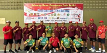 PTK Gelar Latihan Tenis Rutin, Tuan Rumah Ponpes Wali Barokah