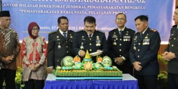 Lapas Bengkulu, HBP ke-62, Hari Bakti Pemasyarakatan, Ditjenpas, Pelayanan Prima, Pemasyarakatan, Agus Andrianto, Kanwil Ditjenpas Bengkulu, Tasyakuran HBP, ASN Pemasyarakatan