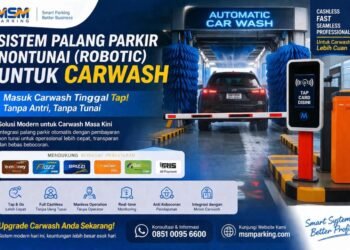 palang parkir carwash