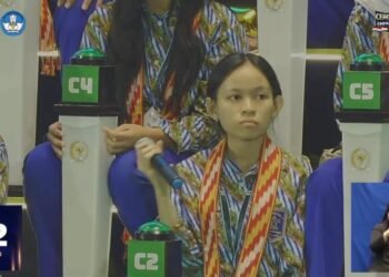 Ketidakadilan Lomba Cerdas Cermat Siswa SMAN 1 Pontianak yang Menjawab Benar Dinilai Salah oleh Juri 47 Josepha Alexandra, siswi SMAN 1 Pontianak saat LCC 4 Pilar MPR RI 2026 (Sumber: Youtube MPR.GO.ID)