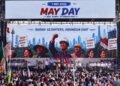 Foto Presiden RI dalam Acara MAY DAY (Sumber: Instagram Presiden Republik Indonesia)