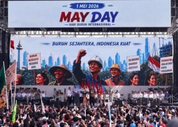 Foto Presiden RI dalam Acara MAY DAY (Sumber: Instagram Presiden Republik Indonesia)