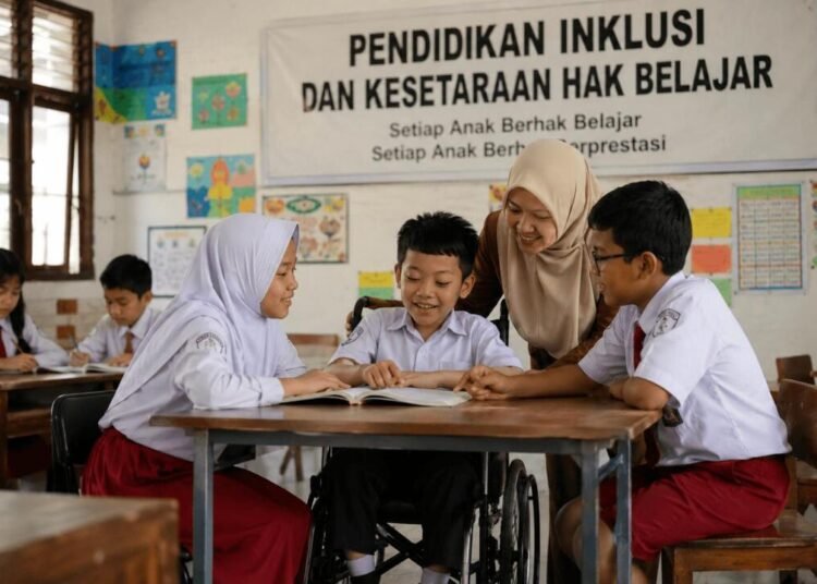 "Pendidikan Inklusi dan Kesetaraan Hak Belajar" "Setiap Anak Berhak Belajar" "Setiap Anak Berhak Berprestasi"