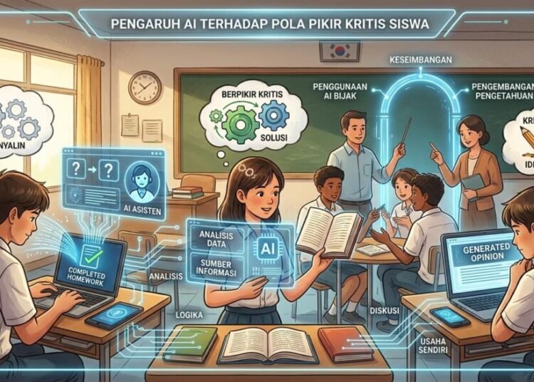 Pengaruh Penggunaan Kecerdasan Buatan (AI) terhadap Pola Pikir Kritis Siswa di Era Digital 47 Ilustrasi gambar Pengaruh Penggunaan Kecerdasan Buatan (AI) terhadap Pola Pikir Kritis Siswa di Era Digital (Sumber: Artificial Intelligence)