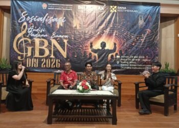 Audisi Gita Bahana Nusantara DIY 2026 Dibuka, Talenta Muda Yogyakarta Berebut Tampil di Istana Negara 46 Diskusi bersama salah satu juri dan alumni GBN 2025 dalam rangkaian Sosialisasi Audisi Paduan Suara GBN DIY 2026 (Yusuf)