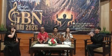 Diskusi bersama salah satu juri dan alumni GBN 2025 dalam rangkaian Sosialisasi Audisi Paduan Suara GBN DIY 2026 (Yusuf)